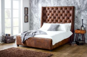 Faux Leather Bed Frame